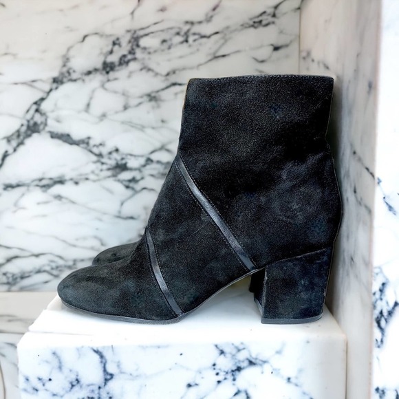Via Spiga Fito Ankle Boots Women’s Black Suede Size 8.5M - Picture 1 of 11